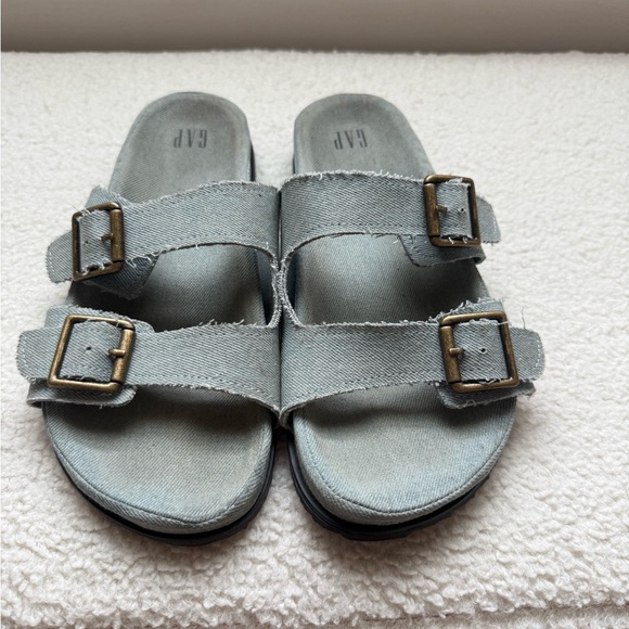 GAP Denim Buckle Sandals - Picture 1 of 3